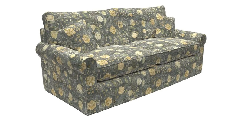 Bignor 3 Seater Sofa in V&A Drawn From Nature Oak Tree Gold. Loose cover option available