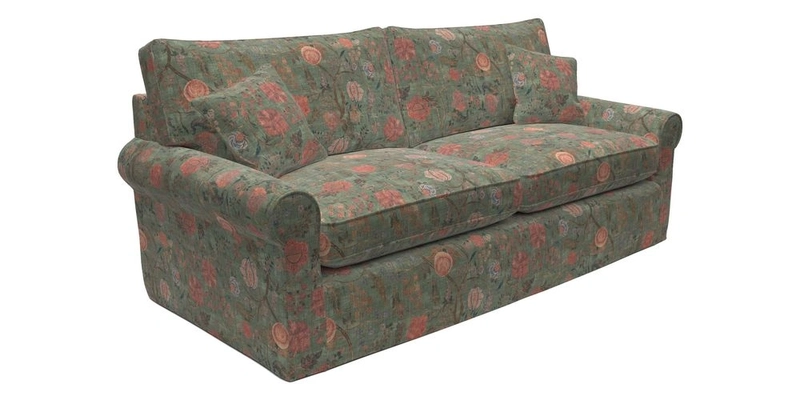 Bignor 3 Seater Sofa in V&A Drawn From Nature Oak Tree Gold