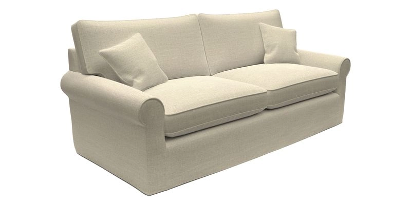 Bignor 3 Seater Sofa in V&A Drawn From Nature Oak Tree Gold. Loose cover option available