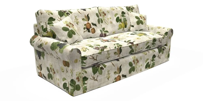 Bignor 3 Seater Sofa in V&A Drawn From Nature Oak Tree Gold
