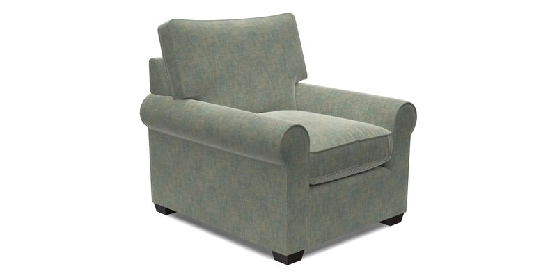 Bignor Chair in Two Tone Plain Biscuit. Loose cover option available