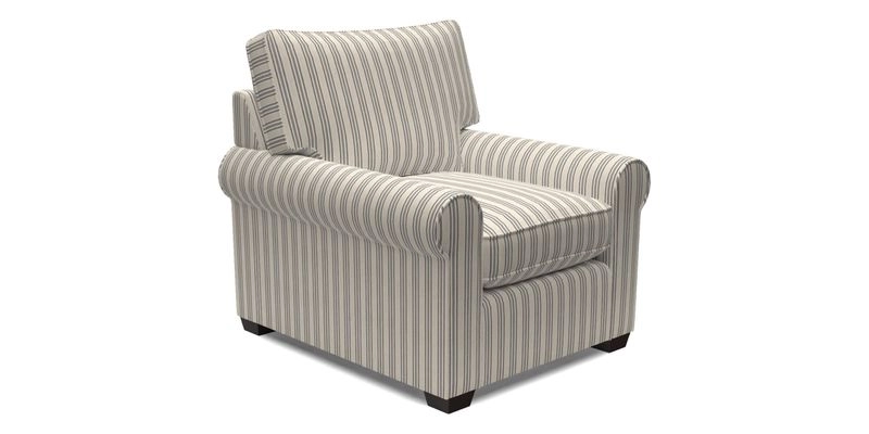 Bignor Chair in Two Tone Plain Biscuit. Loose cover option available