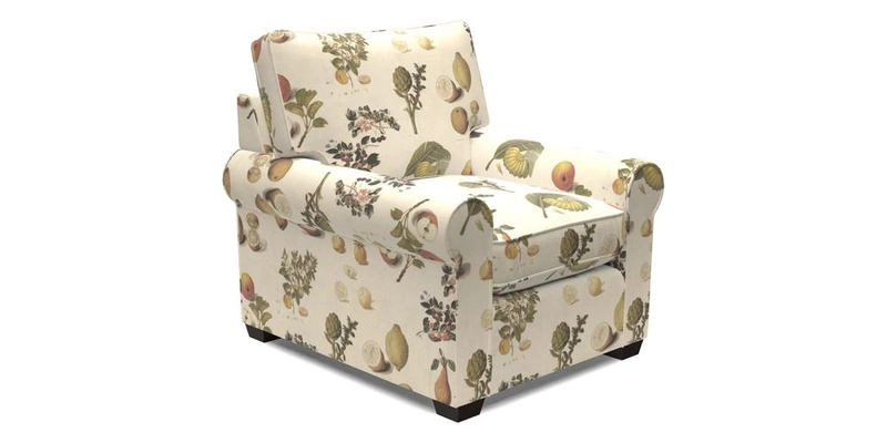 Bignor Chair in Two Tone Plain Biscuit. Loose cover option available