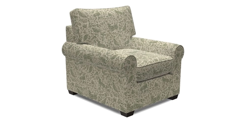 Bignor Chair in Two Tone Plain Biscuit. Loose cover option available