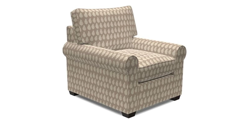 Bignor Chair in Two Tone Plain Biscuit. Loose cover option available