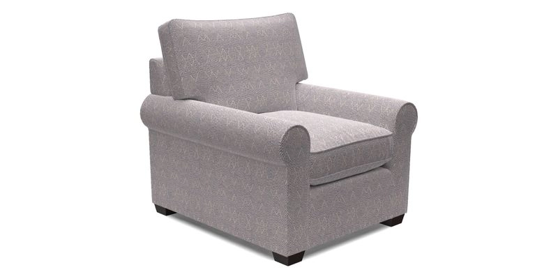 Bignor Chair in Two Tone Plain Biscuit. Loose cover option available