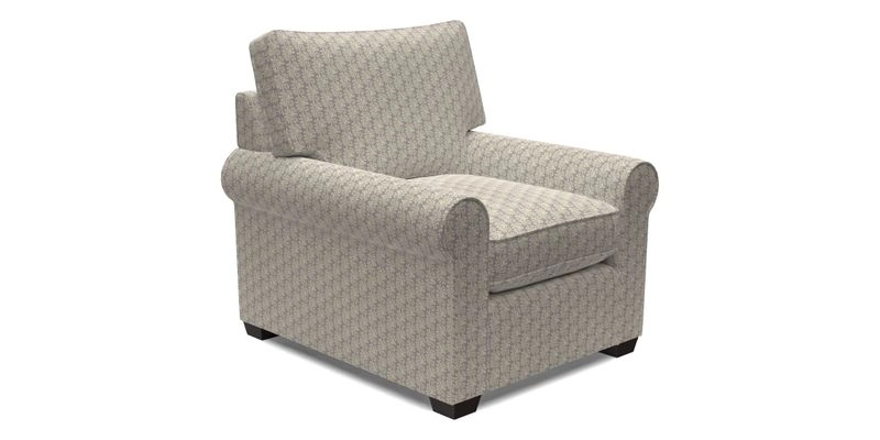 Bignor Chair in Two Tone Plain Biscuit. Loose cover option available