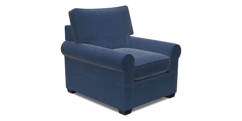 Bignor Chair in Two Tone Plain Biscuit. Loose cover option available