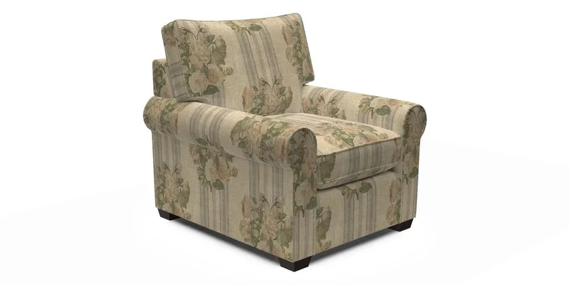 Bignor Chair in Two Tone Plain Biscuit. Loose cover option available