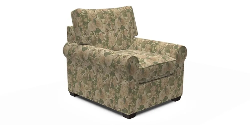 Bignor Chair in Two Tone Plain Biscuit. Loose cover option available