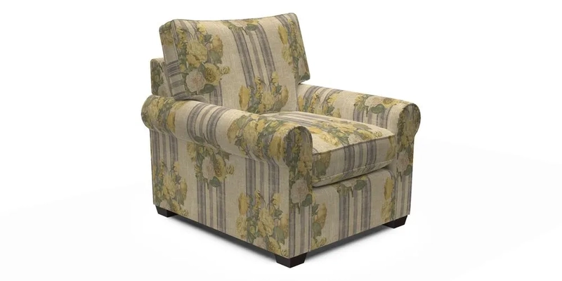 Bignor Chair in Two Tone Plain Biscuit. Loose cover option available