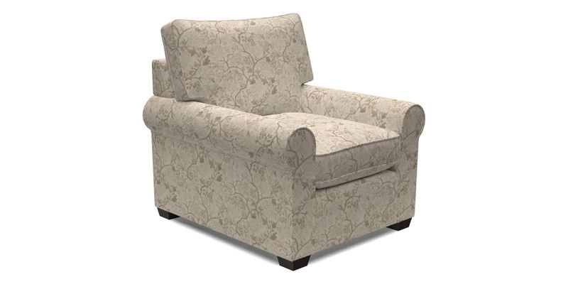 Bignor Chair in Two Tone Plain Biscuit. Loose cover option available