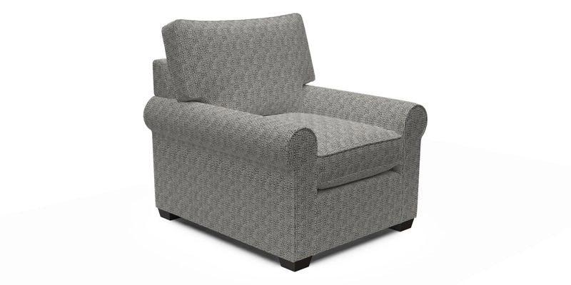 Bignor Chair in Two Tone Plain Biscuit. Loose cover option available