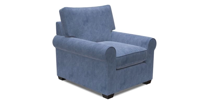 Bignor Chair in Two Tone Plain Biscuit. Loose cover option available