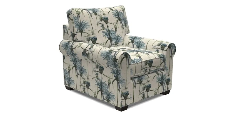 Bignor Chair in Two Tone Plain Biscuit. Loose cover option available