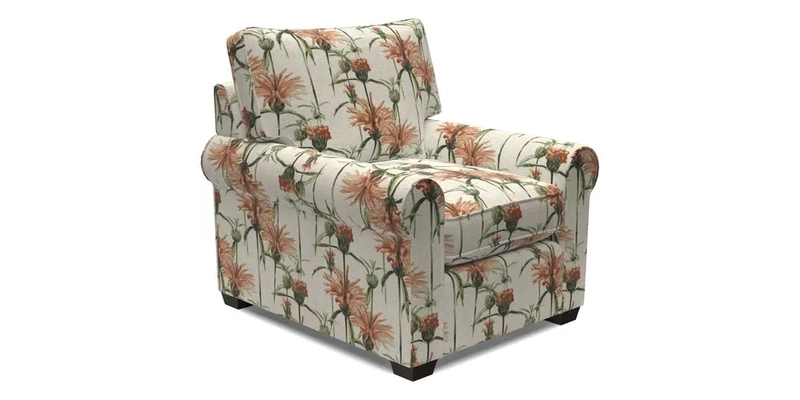 Bignor Chair in Two Tone Plain Biscuit. Loose cover option available