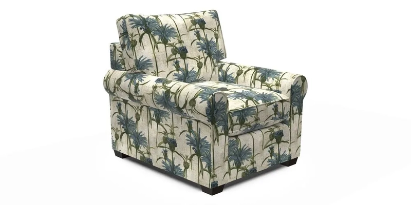 Bignor Chair in Two Tone Plain Biscuit. Loose cover option available