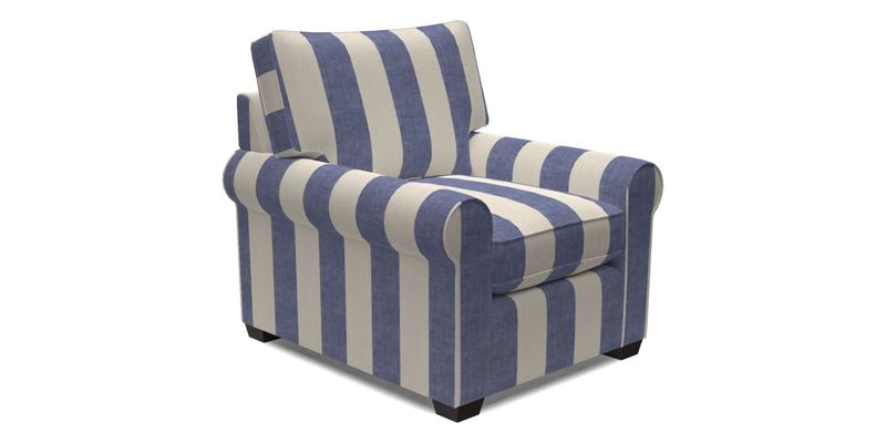 Bignor Chair in Two Tone Plain Biscuit. Loose cover option available