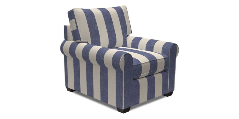 Bignor Chair in Two Tone Plain Biscuit. Loose cover option available