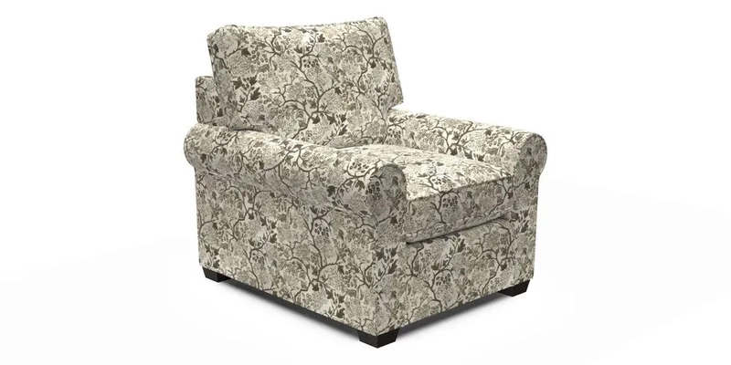 Bignor Chair in Two Tone Plain Biscuit. Loose cover option available