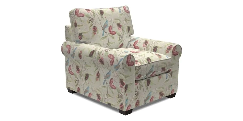 Bignor Chair in Two Tone Plain Biscuit. Loose cover option available