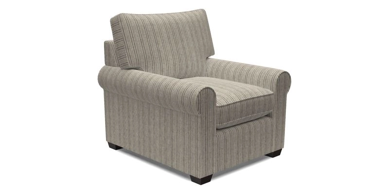 Bignor Chair in Two Tone Plain Biscuit. Loose cover option available