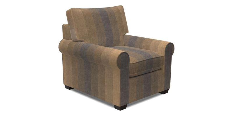 Bignor Chair in Two Tone Plain Biscuit. Loose cover option available