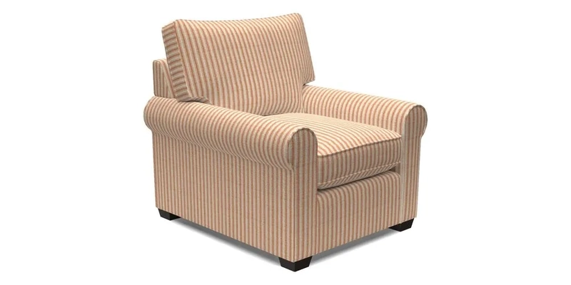 Bignor Chair in Two Tone Plain Biscuit. Loose cover option available