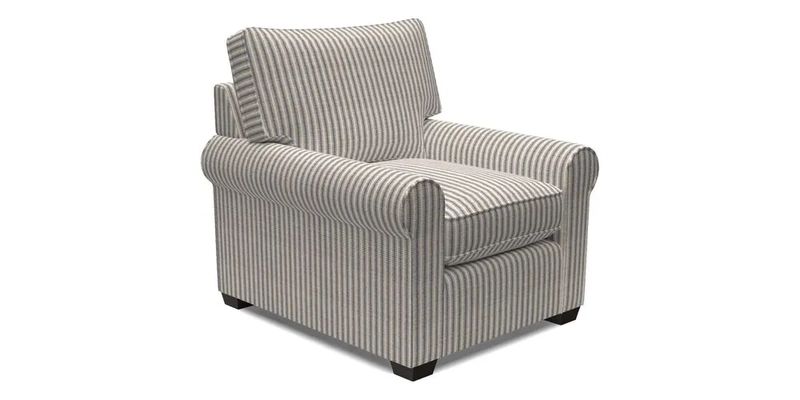 Bignor Chair in Two Tone Plain Biscuit. Loose cover option available