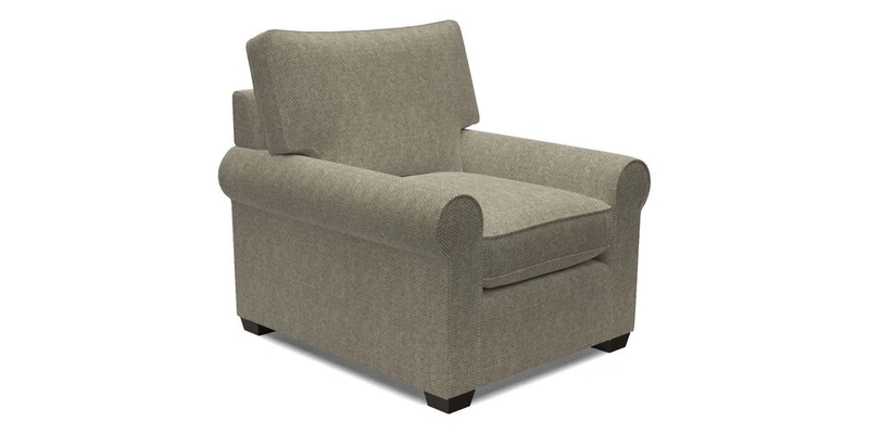Bignor Chair in Two Tone Plain Biscuit. Loose cover option available