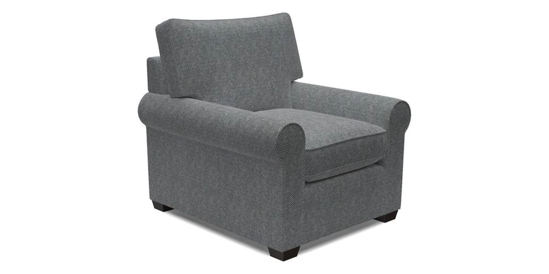 Bignor Chair in Two Tone Plain Biscuit. Loose cover option available