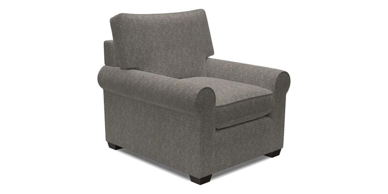 Bignor Chair in Two Tone Plain Biscuit. Loose cover option available