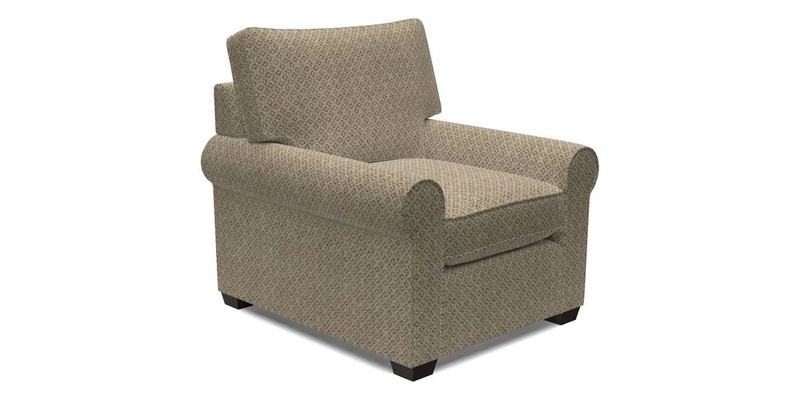 Bignor Chair in Two Tone Plain Biscuit. Loose cover option available