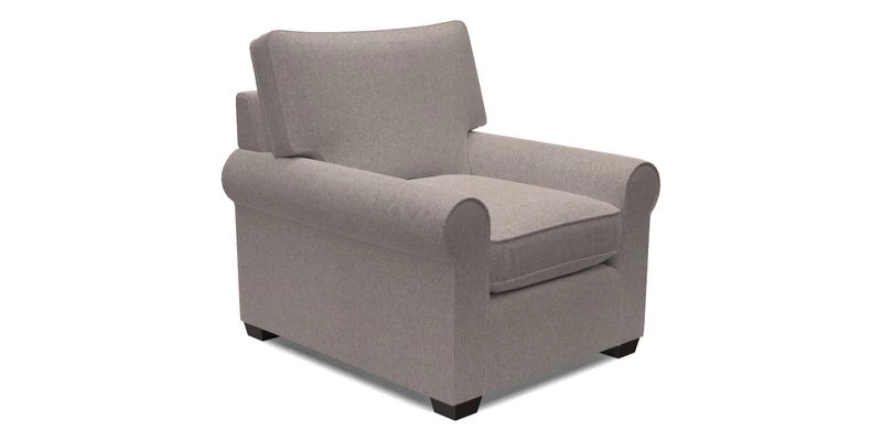 Bignor Chair in Two Tone Plain Biscuit. Loose cover option available