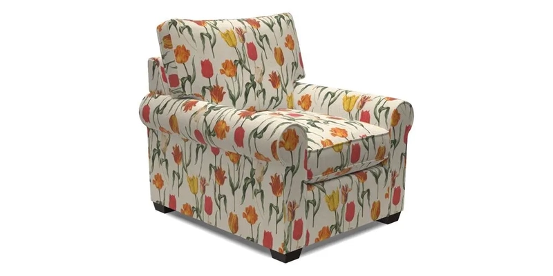 Bignor Chair in Two Tone Plain Biscuit. Loose cover option available