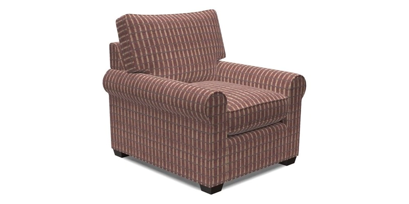 Bignor Chair in Two Tone Plain Biscuit. Loose cover option available