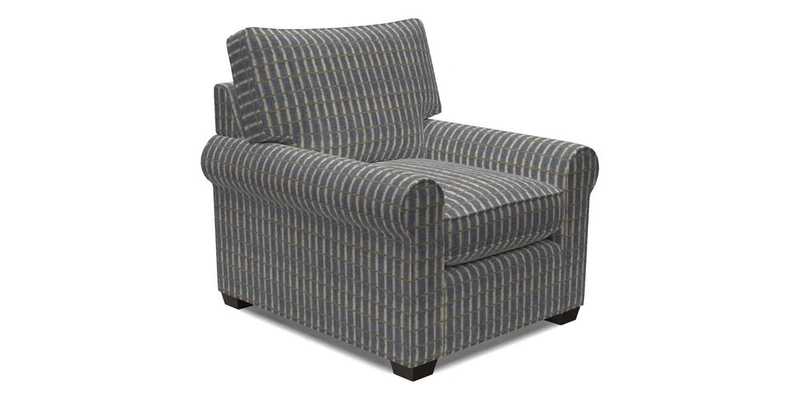 Bignor Chair in Two Tone Plain Biscuit. Loose cover option available
