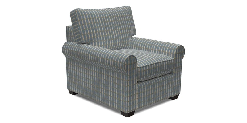 Bignor Chair in Two Tone Plain Biscuit. Loose cover option available