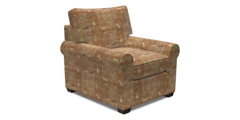 Bignor Chair in Two Tone Plain Biscuit. Loose cover option available