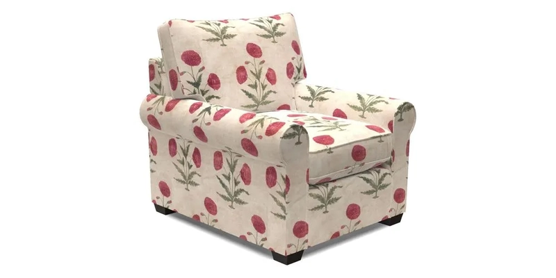 Bignor Chair in Two Tone Plain Biscuit. Loose cover option available