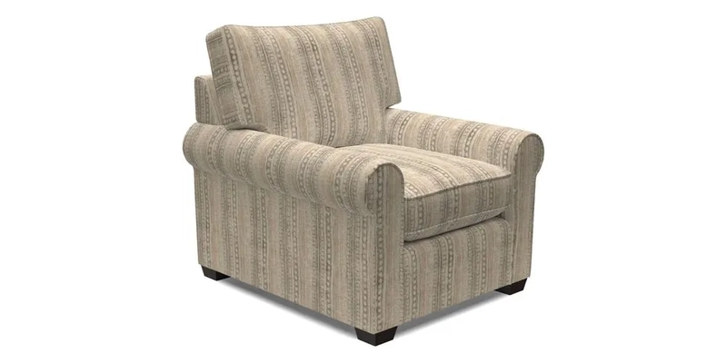 Bignor Chair in Two Tone Plain Biscuit. Loose cover option available