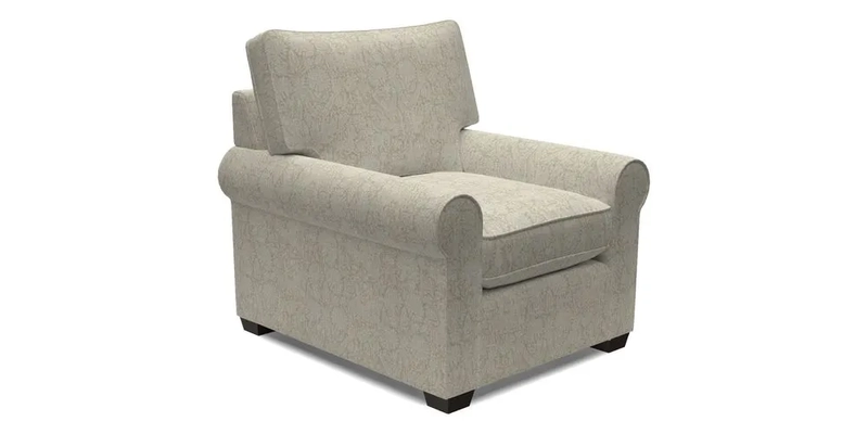 Bignor Chair in Two Tone Plain Biscuit. Loose cover option available