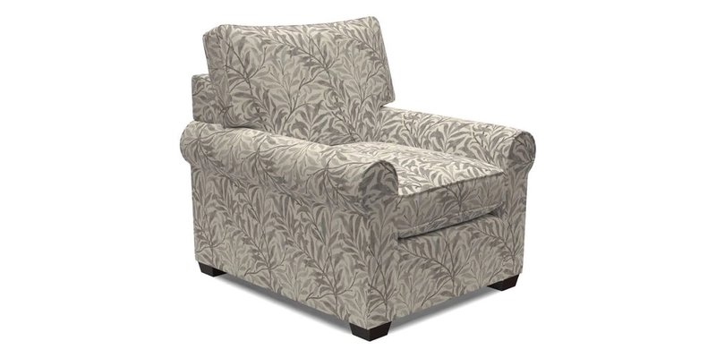 Bignor Chair in Two Tone Plain Biscuit. Loose cover option available