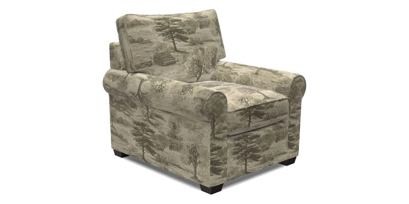 Bignor Chair in Two Tone Plain Biscuit. Loose cover option available