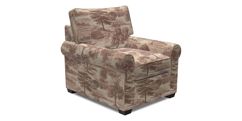Bignor Chair in Two Tone Plain Biscuit. Loose cover option available