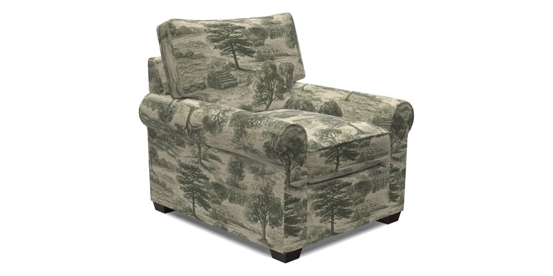 Bignor Chair in Two Tone Plain Biscuit. Loose cover option available