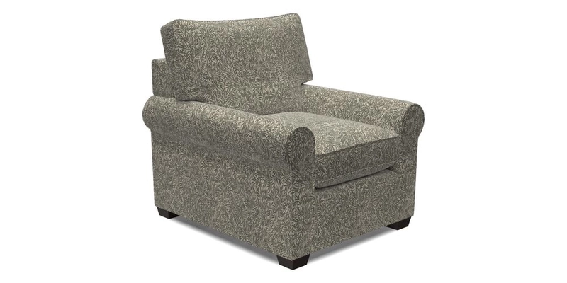 Bignor Chair in Two Tone Plain Biscuit. Loose cover option available