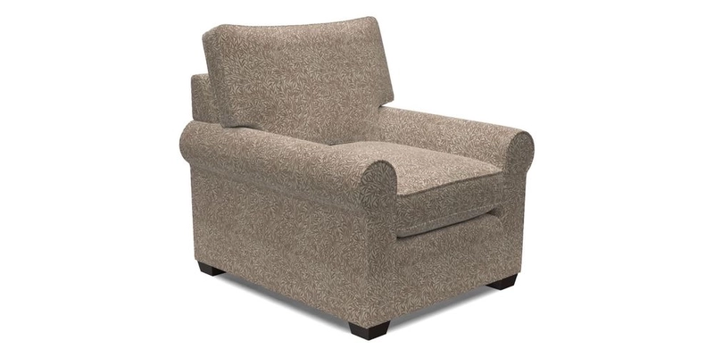 Bignor Chair in Two Tone Plain Biscuit. Loose cover option available