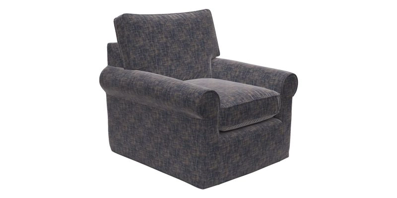 Bignor Chair in Two Tone Plain Biscuit. Loose cover option available