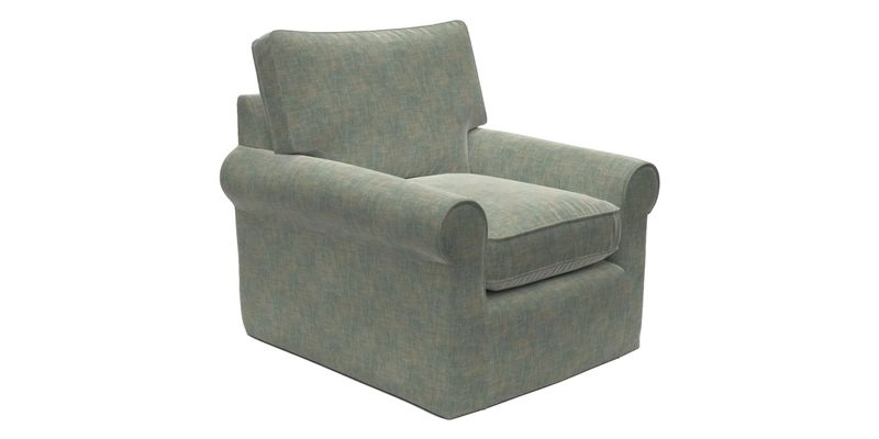 Bignor Chair in Two Tone Plain Biscuit. Loose cover option available